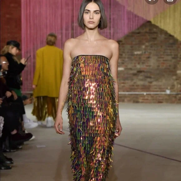 Milly Nickie Sequin Disco Midi Cocktail Dress New. New Years, holiday dress! - Picture 12 of 12